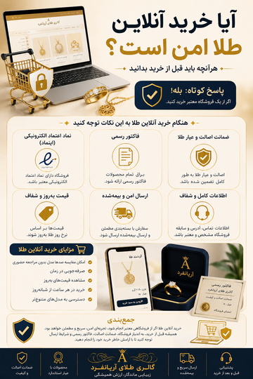 آیا خرید آنلاین طلا امن است؟ هرآنچه باید قبل از خرید بدانید