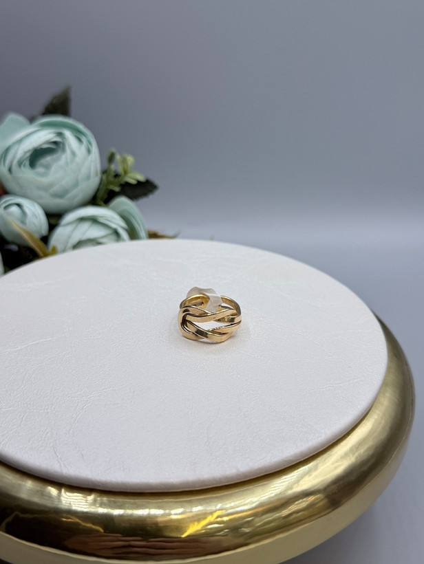 انگشتر گره نمادار طلا ۱۸ عیار زنانه کد ۲۵۲ | گالری طلای آریانفرد