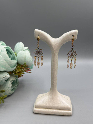 گوشواره طلا ۱۸ عیار مدل آبشاری زرین کد ۱۸
